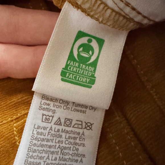 J Crew High Rise Straight Corduroy Pants Women's Size 24 26 Mustard Brown - Picture 10 of 13